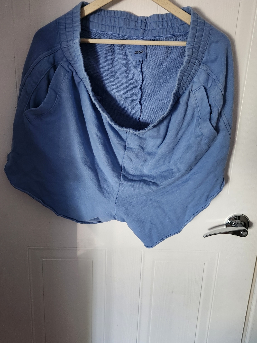 Aerie Light Blue Cozy Lounge Shorts
